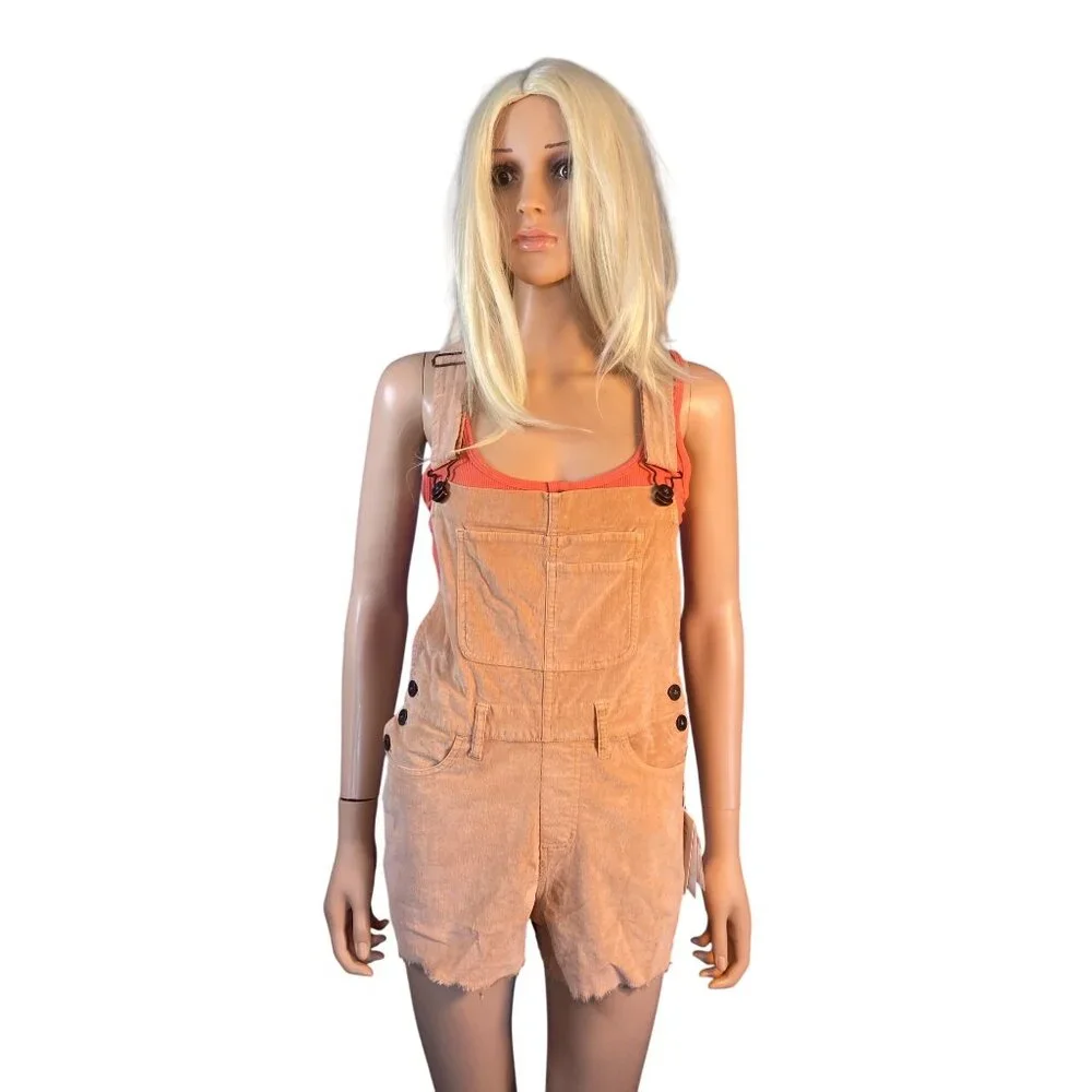 NWT Carve Designs Women's 6 Jason Overall Short Washed Pink Organic MSRP$115 - Picture 4 of 17